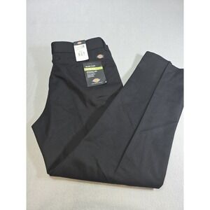 New Dickies Slim Fit Black Mens   40x32 Straight Leg